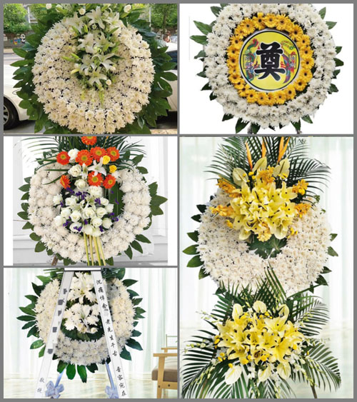 湖北黄冈市英山县南河镇二份垸村花圈速递